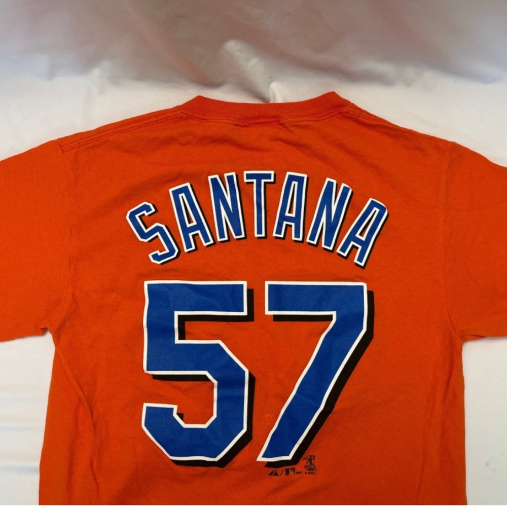 Vintage New York Mets Johan Santana #57 T-Shirt, MLB Baseball Fan Jersey Tee